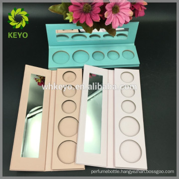 5 color cardboard box packing for eyeshadow blush paper eyeshadow palette pan